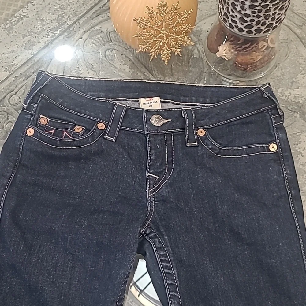 TRUE RELIGION WORLD TOUR ICONIC WOMENS SKINNY JEANS 28 - Picture 3 of 12